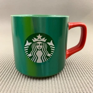 STARBUCKS 2022 Holiday Mug Red Green Marble Swirl 11oz NEW FREE SHIPPING! - Picture 1 of 5
