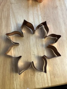 Old River Road Copper Cookie Cutter SUNFLOWER 6 Inch - Picture 1 of 4