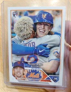 2023 Topps Update Brett Baty Rookie Debut RC #US158 Rookie  - Bild 1 von 2
