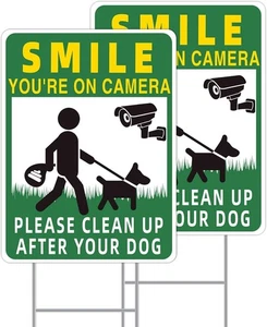 Clean UP After Your Dog Schilder, 2er Pack, Schilder-01 - Bild 1 von 7