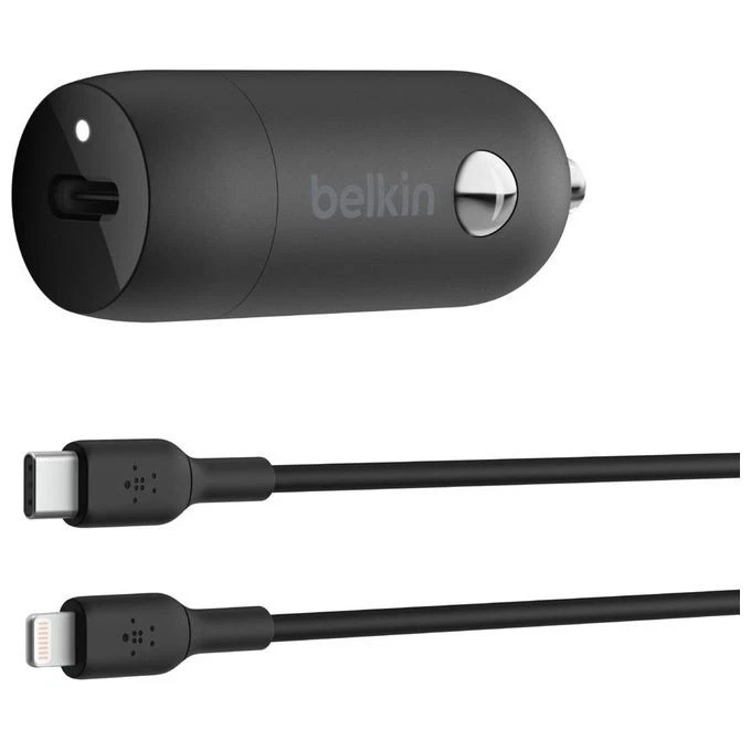 Belkin CARICABATTERIE DA AUTO 30W CON PORTA USB PPS Auto CCA004BT1MBK-B5