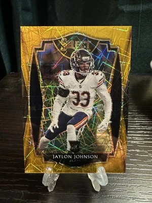 2020 PANINI SELECT JAYLON JOHNSON #195 ROOKIE GOLD PRIZM /10 BEARS SP RC - Image 1 of 2