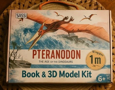 🦕 Sassi - PTERANODON - Book & 3D Model Kit – Age of Dinosaurs 🦖 - Image 1 of 4