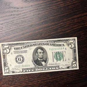 1928 $5 Atlanta Georgia Federal Reserve Note - Picture 1 of 14