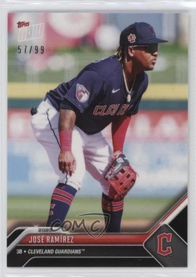 2023 Topps Now Road to Opening Day Black /99 Jose Ramirez #OD-61 - Image 1 of 2
