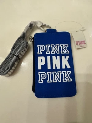 Victoria's Secret ID Lanyard Key Chain Wallet Vintage Love Pink License Holder - Image 1 of 4