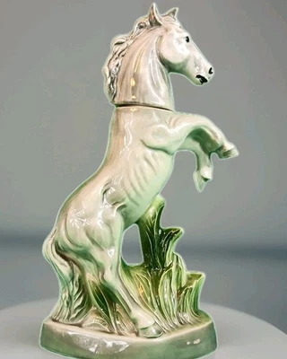 Jarra de semental gris Jim Beam 1962 - Estatuilla de caballo de China real - vacía Foto 1 de 4
