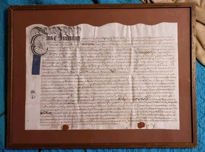 18th Century Vellum Indenture See Pics, Read.  - Image 1 of 4