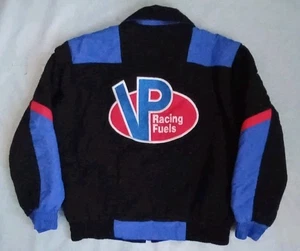 VTG PROUDLY MADE IN USA 80's RACEWEAR BRAND VP RACING FUELS FULL ZIP JACKET SZ M - Picture 1 of 8