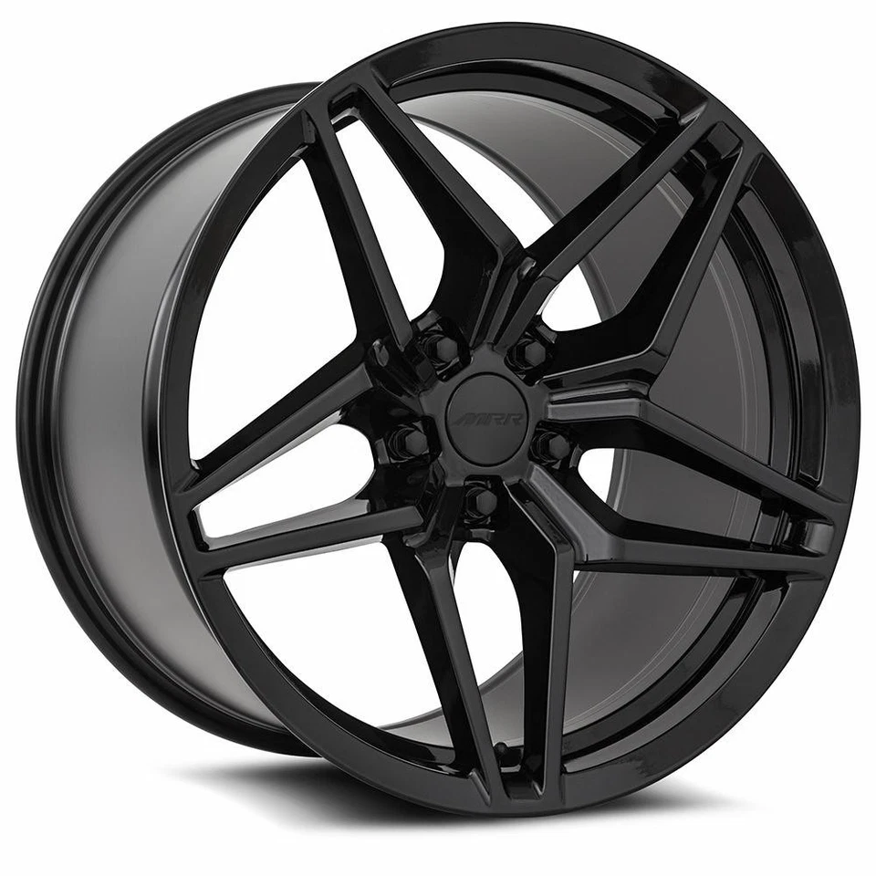 SET OF FOUR MRR WHEELS M755 19x11 5x120.65 +55 BLACK CAMARO 6TH GEN - Image 1 of 1