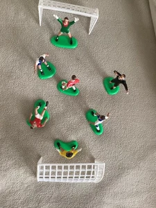 9pc Football Cake Toppers Set - Plastic Goal Nets/Referee/Players Fun Cake Decor - Picture 1 of 10