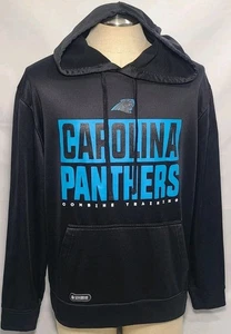 New Era NFL Team Apparel Carolina Panthers Black Hoodie Size Men's XL Used - Picture 1 of 10