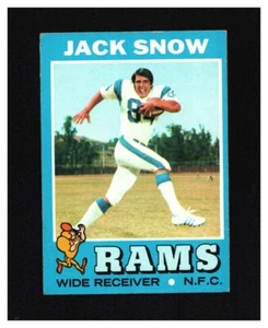 1971 Topps FB #44 Jack Snow Rams VG Football ~ Free Shipping ~ - Picture 1 of 2