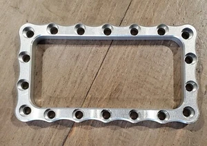 SMALL SFI Burst Panel  Clear Anodize Top Cover Intake Manifold boosted turbo - Picture 1 of 6