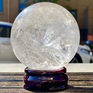 1.67LB Natural spherical healing crystal ball gemstone quartz stone - Picture 1 of 17