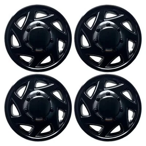NEW Hubcap for Ford Van 1998-2023, Black 16-inch Heavy Duty Snap-On (Set of 4) - Picture 1 of 6