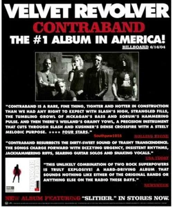 2004 Velvet Revolver "Contraband" Album Release Music Industry Promo Reprint Ad - Picture 1 of 1