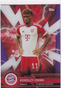 Topps Bayern Munich Fan Set Soccer 2023 FCBS-3 Kingsley Coman Purple 6/299 - Picture 1 of 2