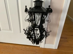 Vintage aufwendige Metallarbeiten Außen Innen Wandleuchte Leuchte Reparatur - Bild 1 von 11