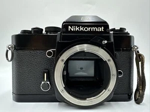 Nikon Nikkormat EL 35mm SLR Film Camera Black  Body Only Film Door Does Not Open - Picture 1 of 14