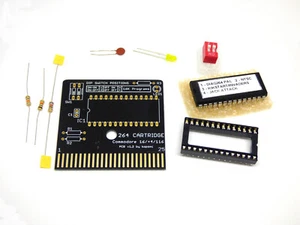 DIY KIT 264 Commodore Cartridge C16, +4 & 116 GOLD ENIG, Diag 264 V0.94 - Zdjęcie 1 z 8