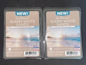 ScentSationals WARM WHITE SANDS Scented WAX MELTS / 2 Packs / 2.5 Oz Each - Picture 1 of 2