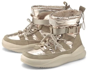 KENDALL +KYLIE WINTER BOOTS METALIC GOLD - Picture 1 of 6