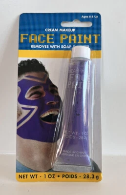 Amscan фиолетовый крем костюм макияж лицо краска 1 унц совершенно новый  - Изображение 1 из 3