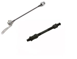 BICYCLE REAR SKEWER/AXLE 3/8" X 140MM  WITH QUICK RELEASE BIKES CYCLING NEW - Picture 1 of 2