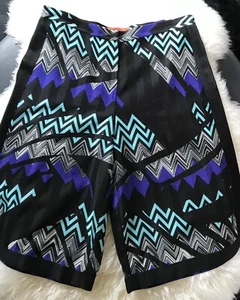 MISSONI knee length knitted ZigZag shorts high waist wide leg Rayon IT 42 US 6 - Picture 1 of 13