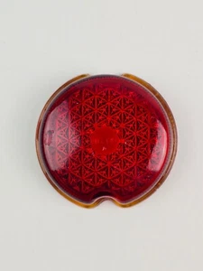 K-D Triflex Cult No. 275 Cristal Rojo Luz Trasera Lente Cubierta 2 5/8" Diámetro - Imagen 1 de 9