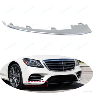 RH Front Bumper Molding Trim For Mercedes Benz S W222 S450 S400 S320 2018-2020 - Picture 1 of 4