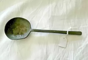 Antique 16th or 17th Puritan Pewter Spoon With Crowned Stamp and Initials H.K. - Picture 1 of 4