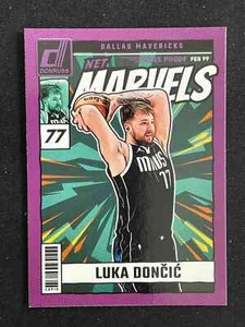 Luka Doncic 2024-25 Panini Donruss Net Marvels Viola Prova di Stampa #16 - Foto 1 di 2