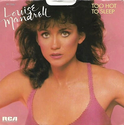 Louise Mandrell, RECORD SLEEVE ONLY, Too Hot To Sleep  45 VG+ 1983 RCA - Image 1 of 2