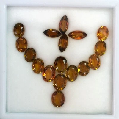 10.14cts Oval Marquise Natural Multi Color Dravite Tourmaline Loose Gemstone Lot - Image 1 of 4