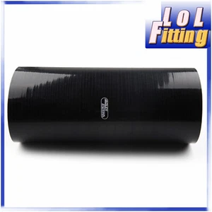 US SHIP 5" inch ID Straight Silicone Hose 305mm Turbo Coupler Pipe Black 4 Layer - Imagen 1 de 8
