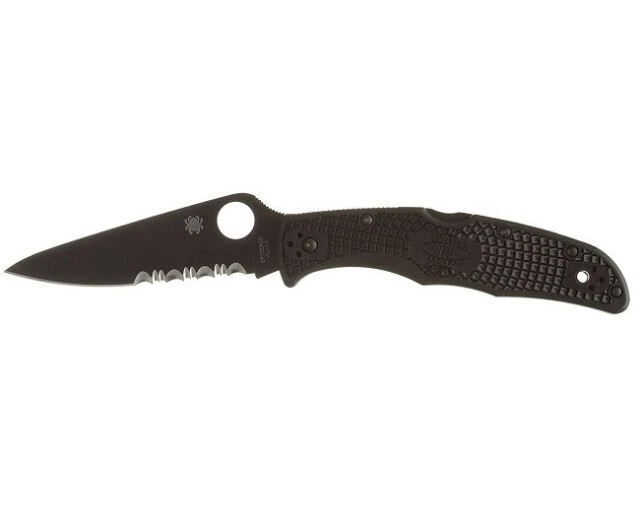 Spyderco Endura 4 Combination Edge Knife - Black