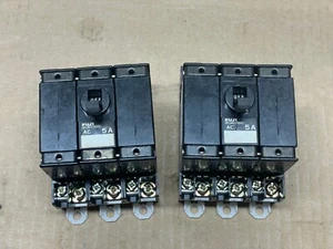 Interruptor automático Fuji CP33E/5W 3 polos 250V 5A + contacto auxiliar CP-S1B - Imagen 1 de 4