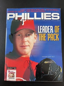 Randy Wolf Signed 2000 Phillies Baseball Program Autograph - Picture 1 of 1