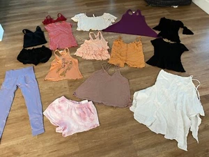 Lot of 17 Pcs Womens Mixed Clothes Size Small Multicolor Top Shirt Pants Shorts - Picture 1 of 4