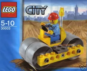 LEGO CITY 30003 Steam Roller Steam Roller + Driver; in Polybag Exclusive Set - Picture 1 of 1