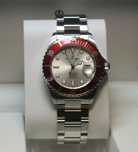 Revue Thommen DIVER (300m) Automatik silber/rot Ref.: 17571.2126 ungetragen - Bild 1 von 11