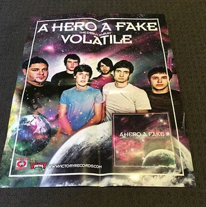 A HERO A FAKE POSTER Volatile Album Promotional Poster Metalcore RARE  - Bild 1 von 2