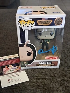 POM KLEMENTIEFF MANTIS Guardians Of The Galaxy SIGNED FUNKO POP 1212 Target JSA - Picture 1 of 13