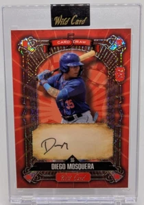 ⚾2024 Wild Card 5 Card Draw Diego Mosquera Red Rainbow Foil Auto 2/2 - Mets⚾ - Picture 1 of 3