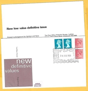 POSTAMT August 1981 FDC - NEU DEFINITIVE AUSGABE Paar 4p & 2 1/2p - Shs WINDSOR - Bild 1 von 1