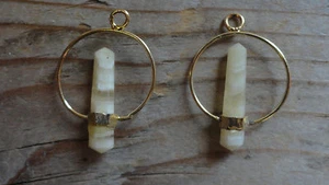 Circle Hoop Point set #47 Banded Onyx (pkg 6) Hamilton gold 1 3/4" diameter - Picture 1 of 1