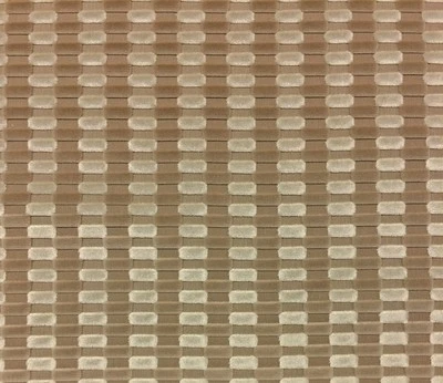 POLLACK & ASSOCIATE PILLOW PLUSH SISAL BEIGE VELVET UPHOLSTERY FABRIC BTY 53"W - Image 1 of 4