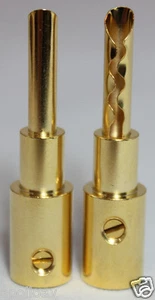 Big Gold Banana - 4 pack - Audiophile Quality - Solder Free - Picture 1 of 1